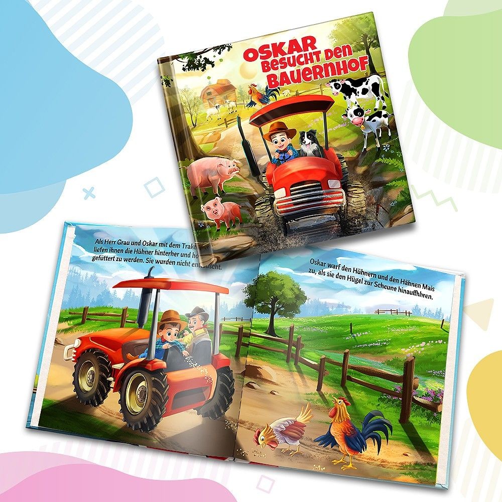 „Besuch auf dem Bauernhof“ Ein personalisiertes Geschichtenbuch - DE
