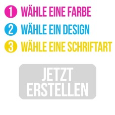 Create Your Own Rectangle Name Labels - German