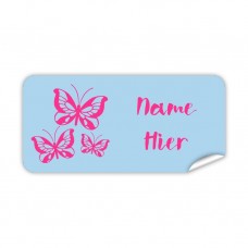 Butterflies Rectangle Name Label