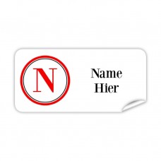 Monogram Rectangle Name Label