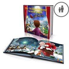 „Der Weihnachtsmann besucht“ Ein personalisiertes Geschichtenbuch - DE