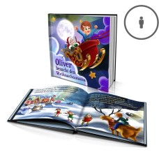 „Zu Besuch beim Weihnachtsmann“ Ein personalisiertes Geschichtenbuch - DE