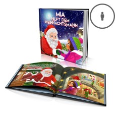 „Hilfe für den Weihnachtsmann“ Ein personalisiertes Geschichtenbuch - DE
