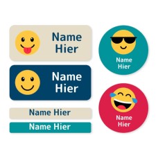 Gemischte Namensetiketten „Emoji“ - DE