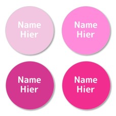 Pinks Shoe Dot Labels - German