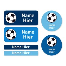Gemischte Namensetiketten „Fußball“ - DE
