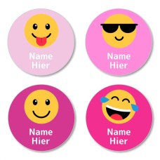DE - Emoji Round Name Label