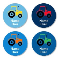 DE - Tractor Round Name Label