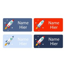 Rockets Rectangle Name Labels - German